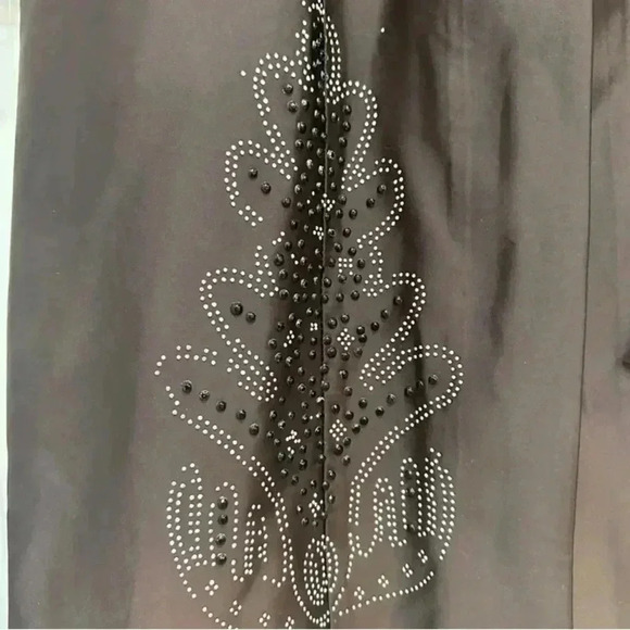 NWT Midi Dress Abaya with leaf design size 40 M - Picture 4 of 6